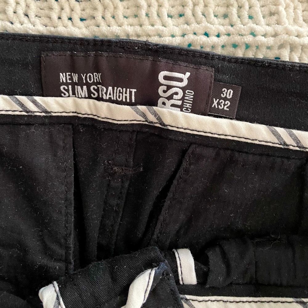 Men RSQ Black Casual Pants